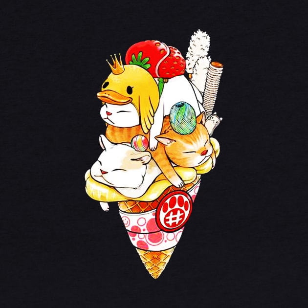 Icecream cone Cat by dotanstav